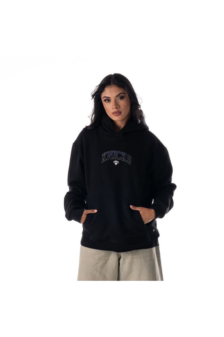 Unisex The Wild Collective Black New York Knicks Splatter Premium Hoodie, Alternate, color, Black