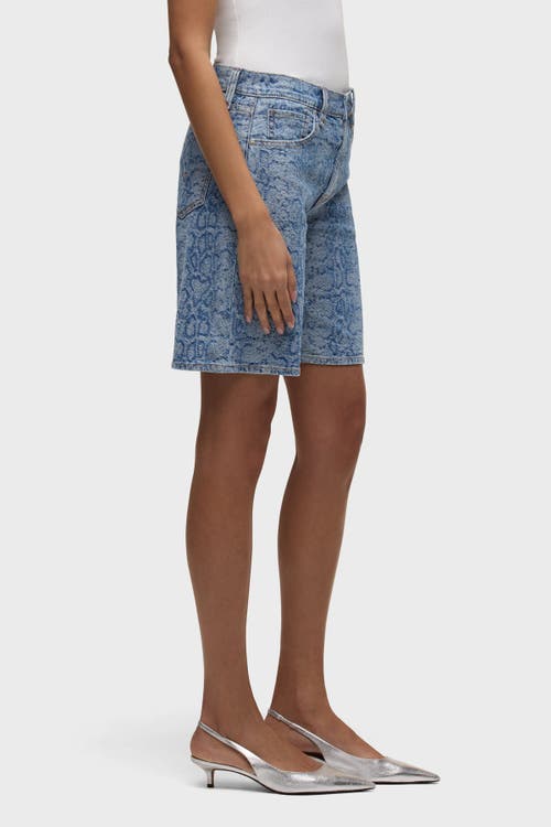 Hudson Jeans London Low Rise Long Short In Blue