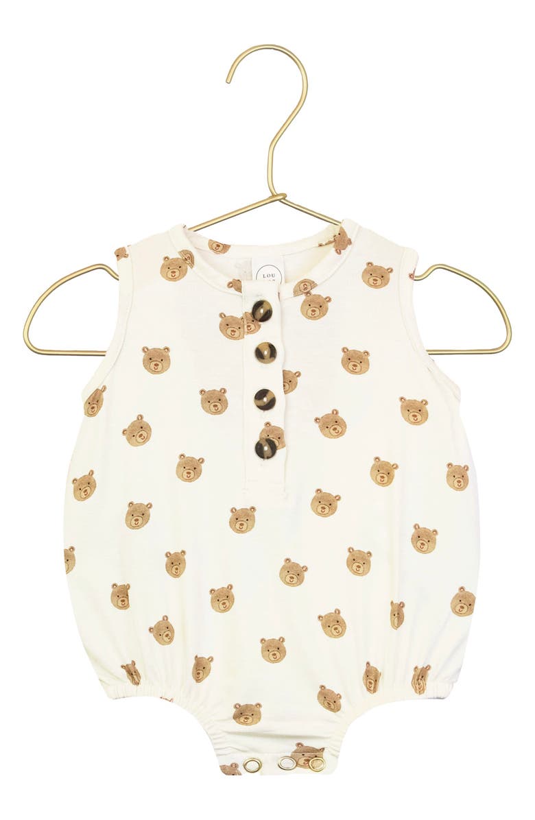 Lou Lou and Company Print Bubble Bodysuit, Main, color, Teddy