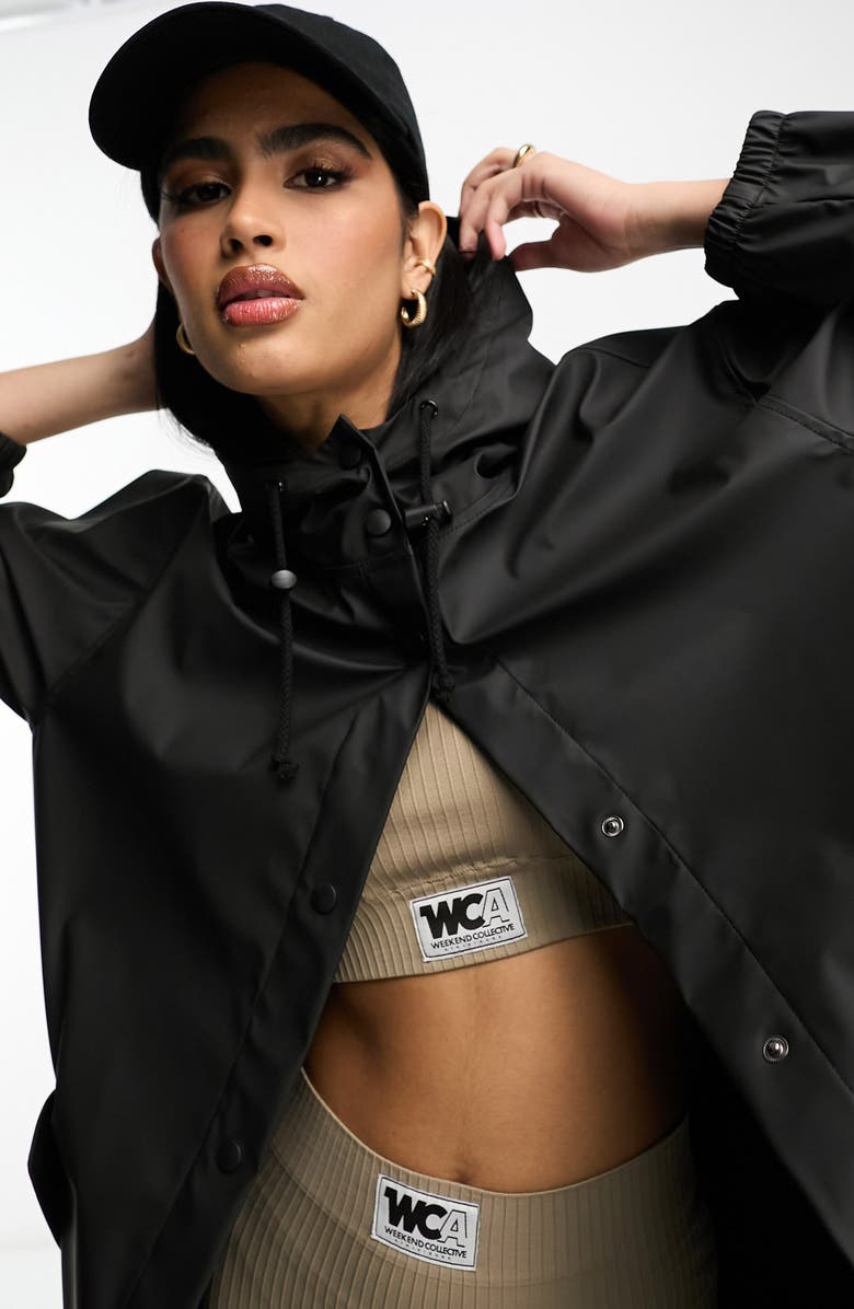 ASOS DESIGN Hooded Parka Raincoat, Alternate, color, 