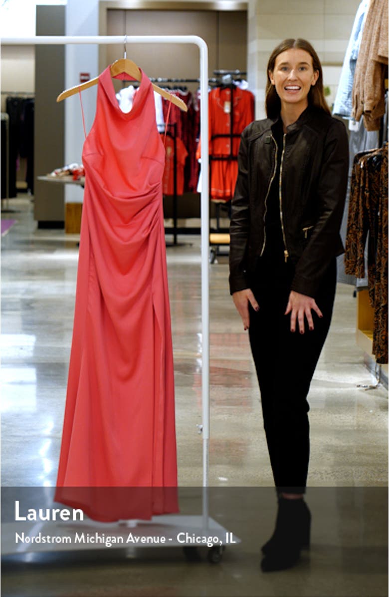 Clover Cowl Neck Gown, sales video thumbnail