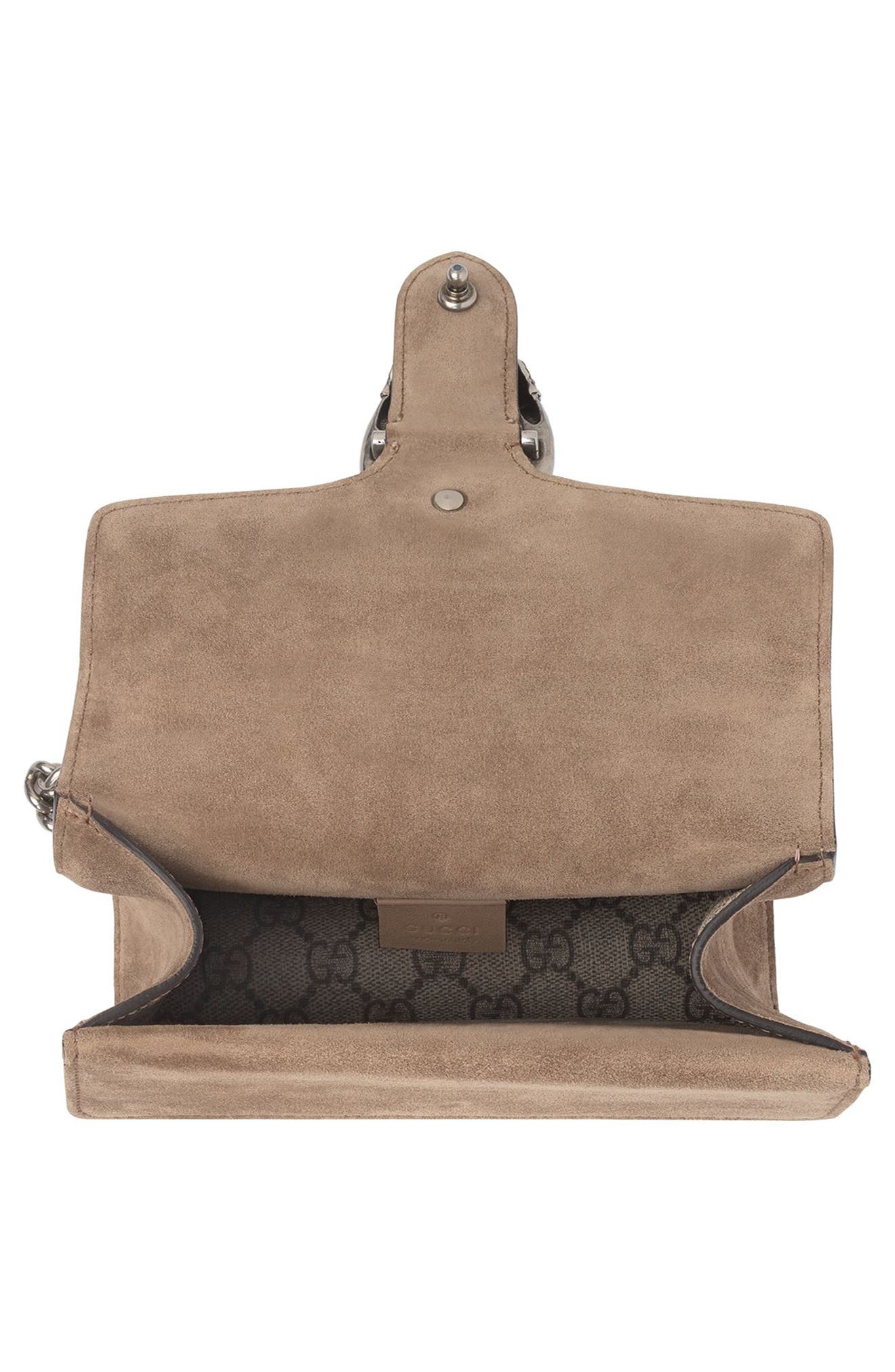 Mini GG Supreme Shoulder Bag, Alternate, color, BEIGE EBONY/ TAUPE