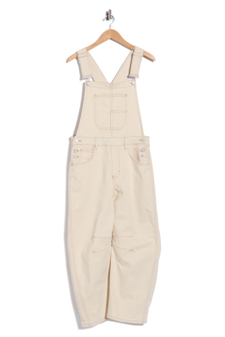 Good Luck Wide Leg Overalls, Alternate, color, IVORY