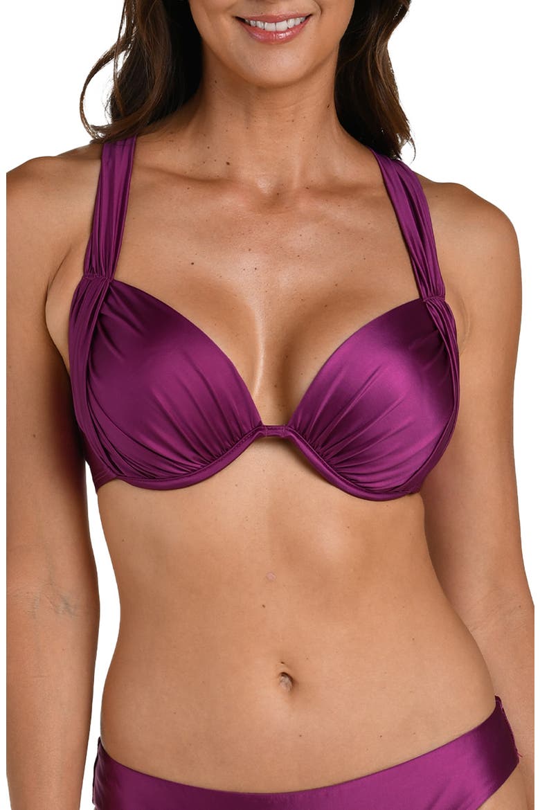 Earth Underwire Bikini Top, Main, color, BERRY