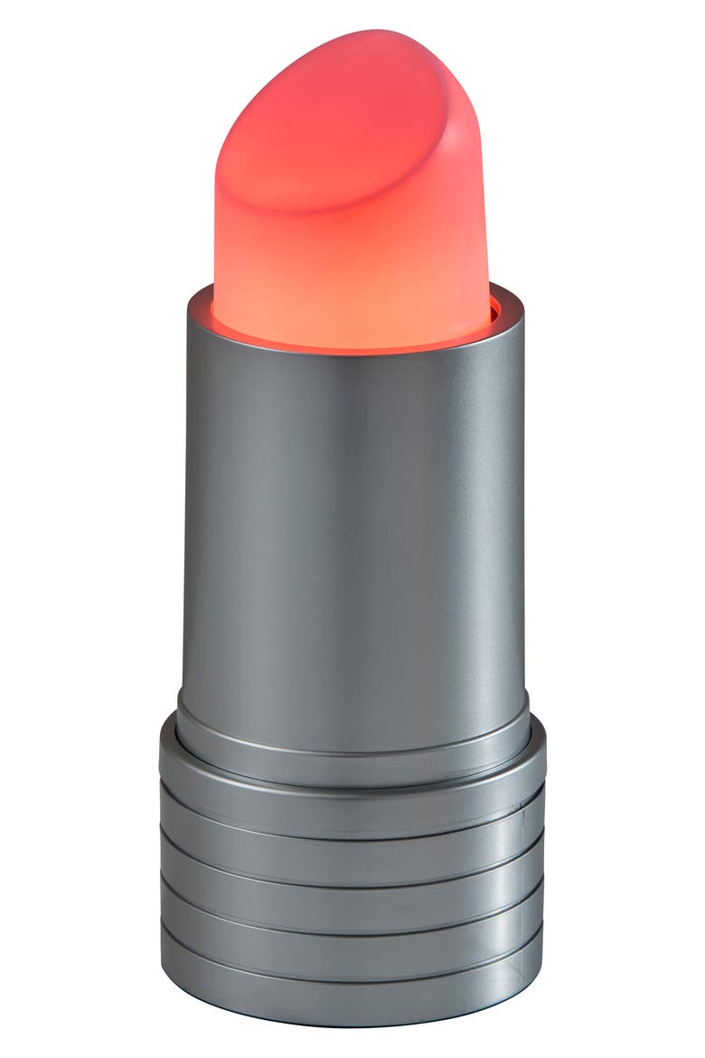 Lipstick Table Lamp, Main, color, SILVER