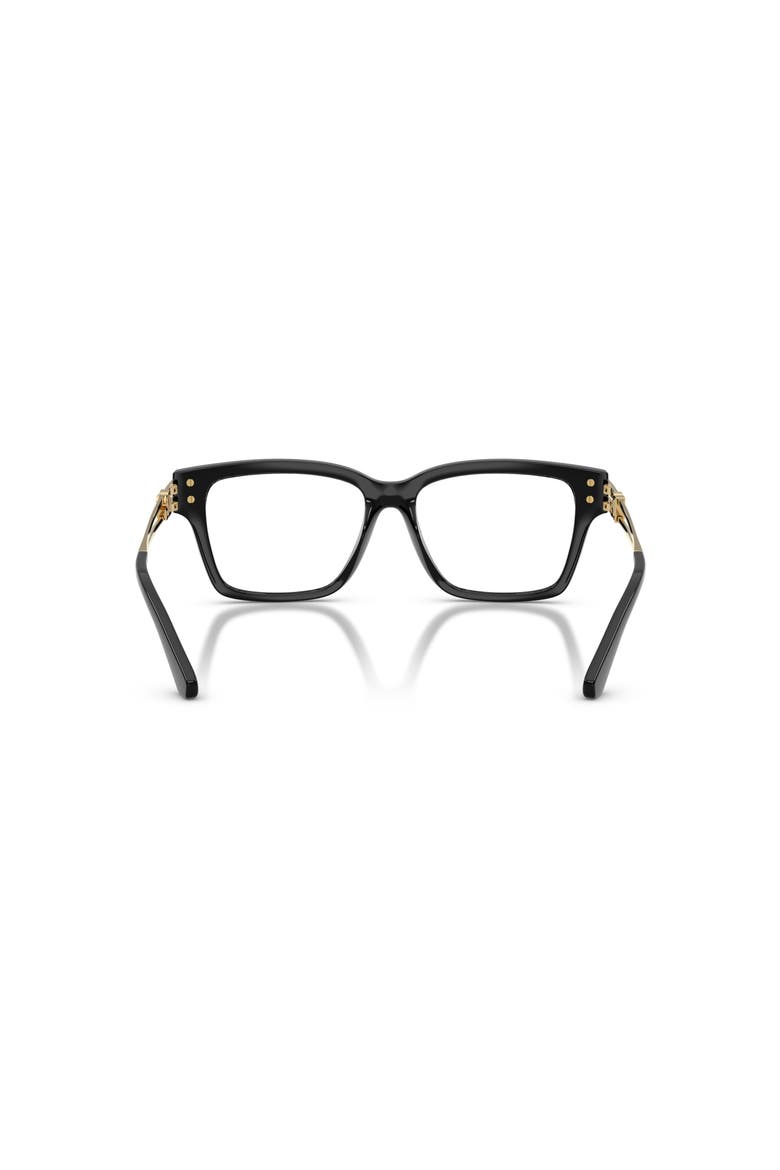 54mm Rectangle optical glasses, Alternate, color, Black