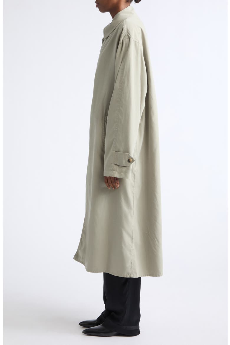 Peached Twill Trench Coat, Alternate, color, SAND