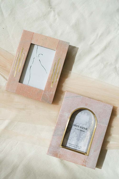 Matr Boomie Jaipuri Picture Frame In Pink/gold