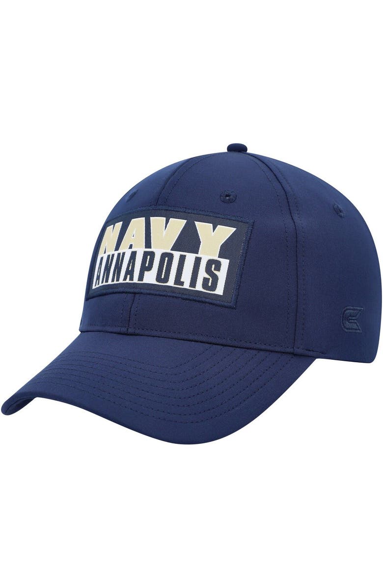 COLOSSEUM Men's Colosseum Navy Navy Midshipmen Positraction Snapback Hat, Main, color,