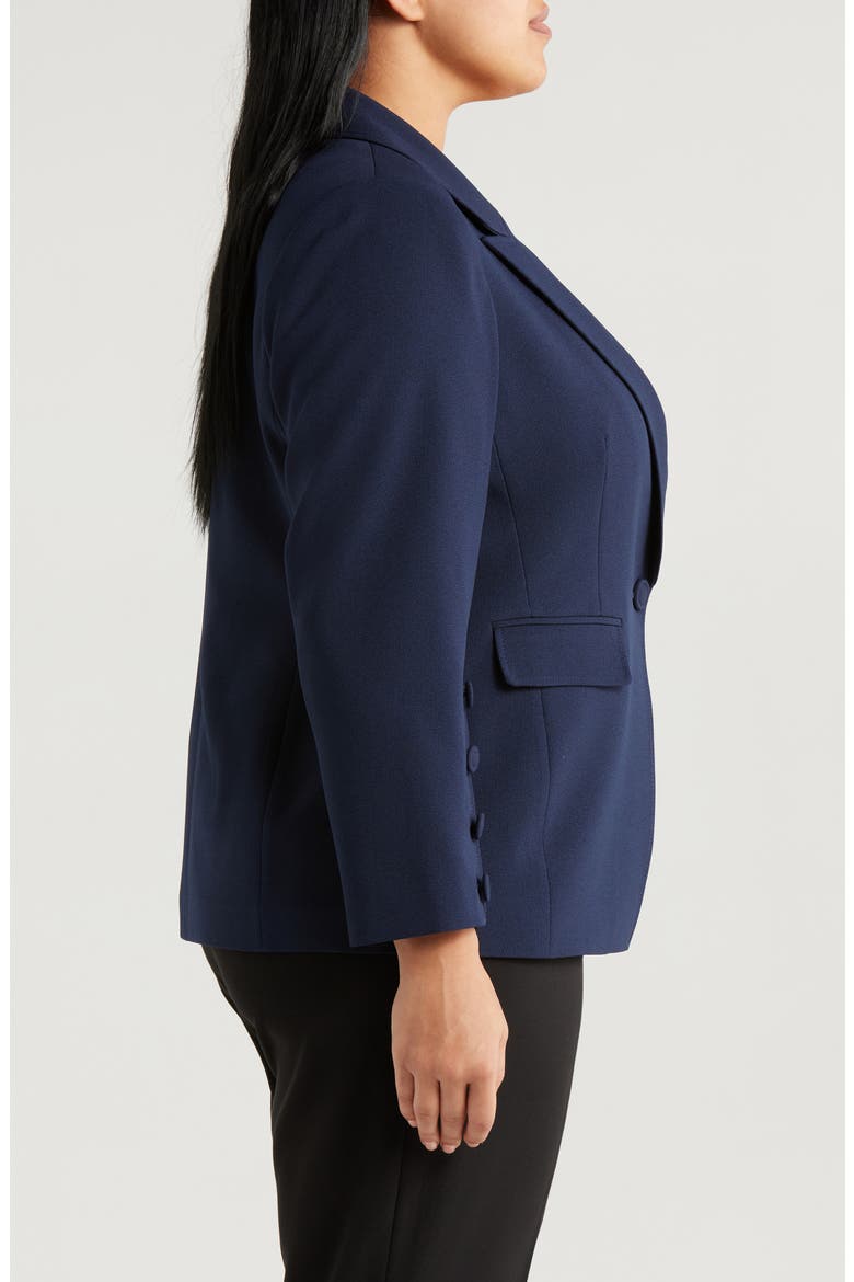One-Button Blazer, Alternate, color, DEEP NAVY