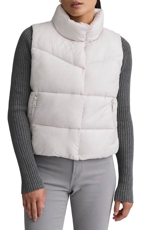 Nvlt Cire Crop Quilted Vest In White