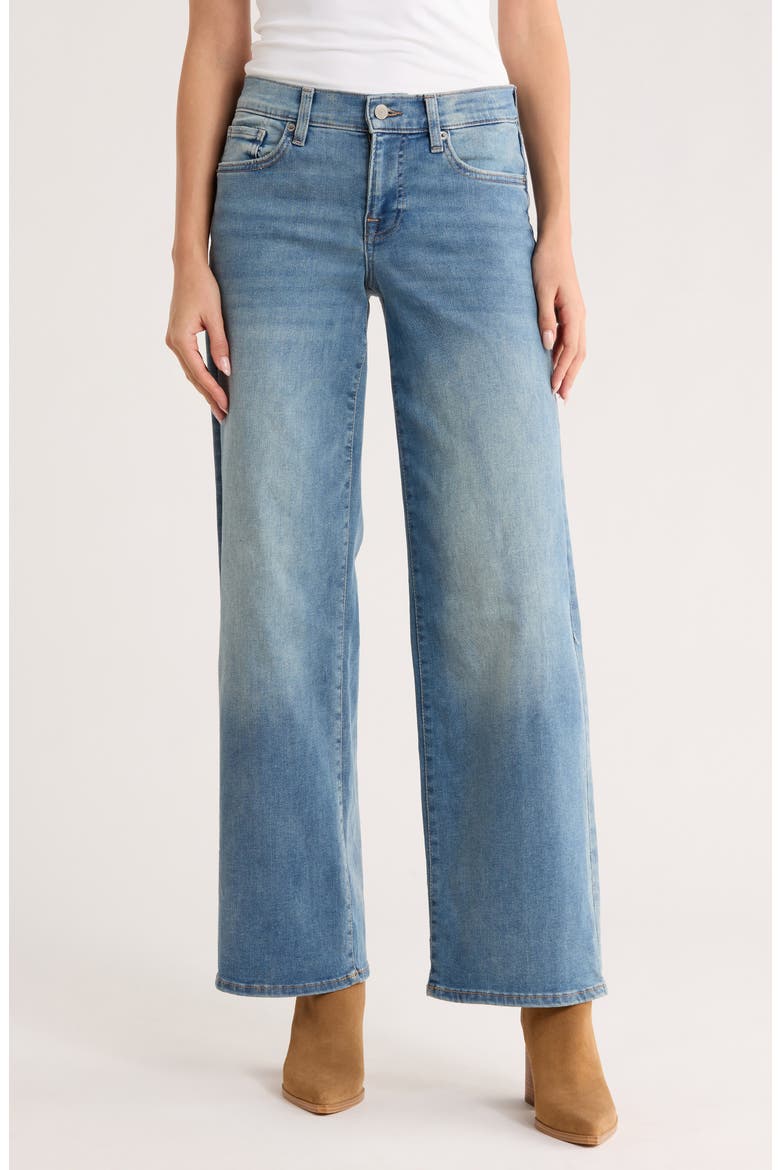 Sweet Mid Rise Wide Leg Jeans, Main, color, FAIRMONT