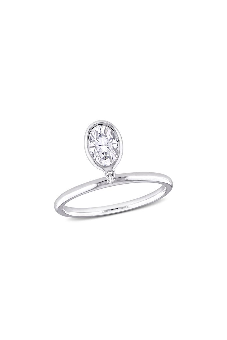 Lab-Created Moissanite Drop Ring, Main, color, WHITE
