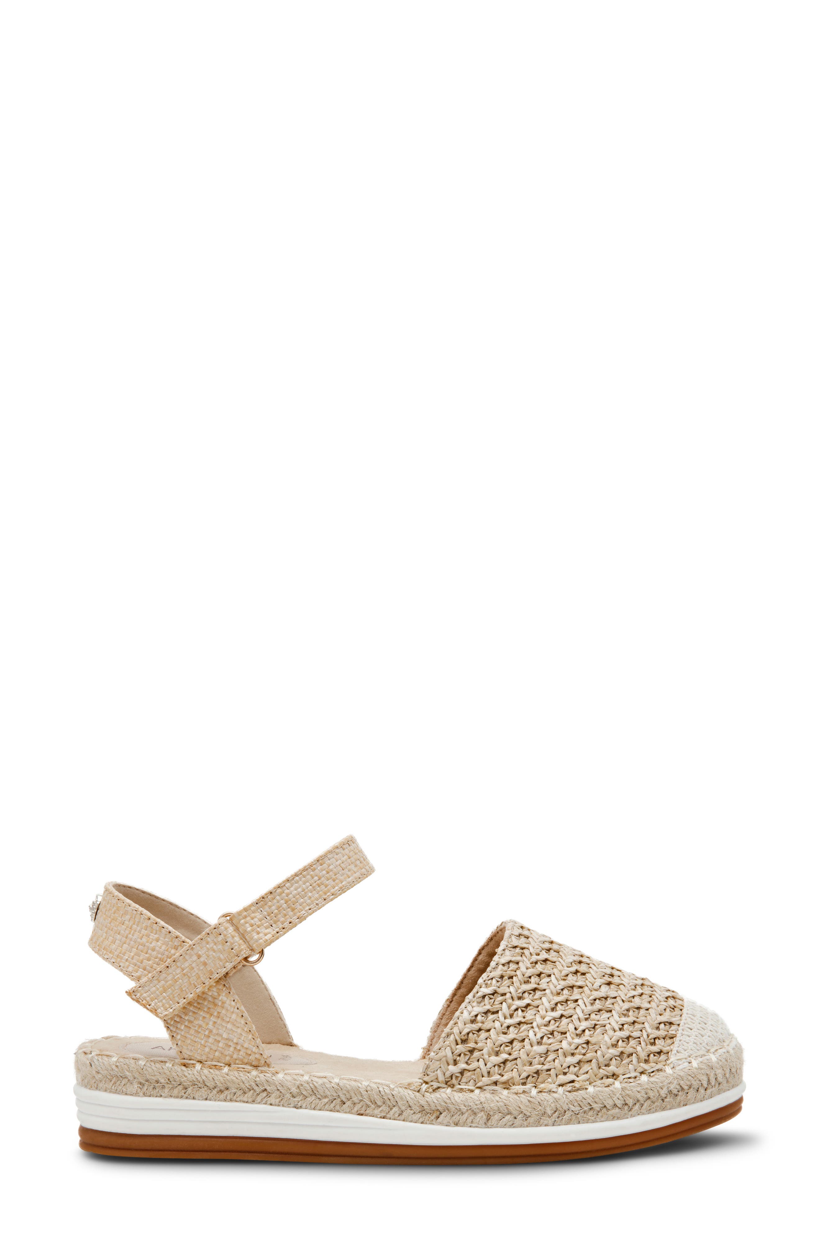 Anne Klein Jordanna Espadrille Sandal, Alternate, color, Natural Raffia