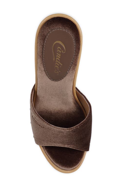 Candies Candie's Antonella Slide Sandal In Brown