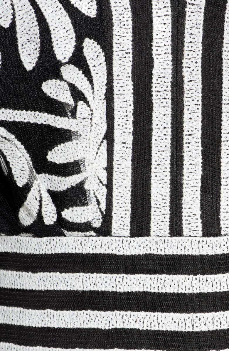 Tadashi Shoji Lace Crepe Jumpsuit, Alternate, color,