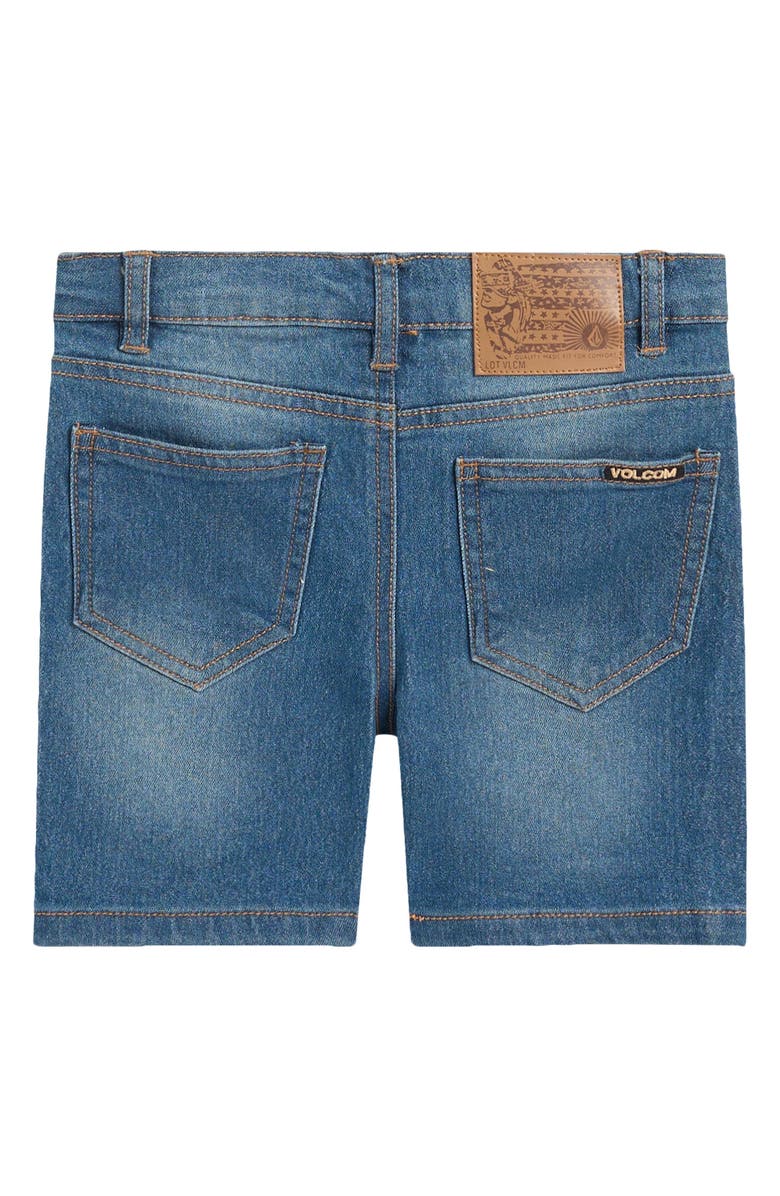 Volcom Kids' Button Front Shirt & Denim Shorts Set, Alternate, color,