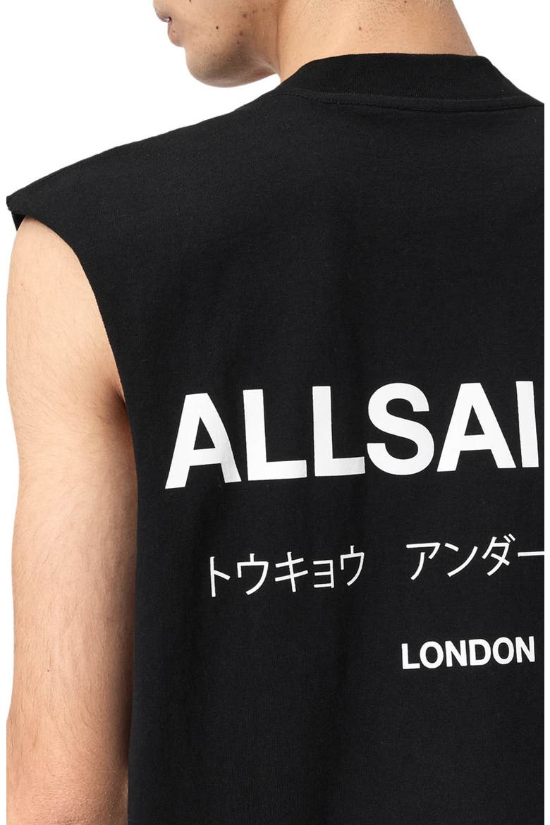 Underground Sleeveless Crewneck Graphic T-Shirt, Alternate, color, JET BLACK