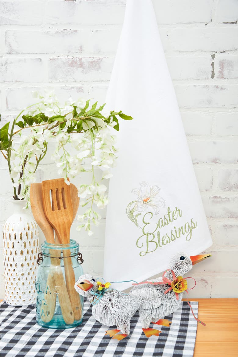Duck Bottlebrush Figurine Set of 2, Alternate, color, White