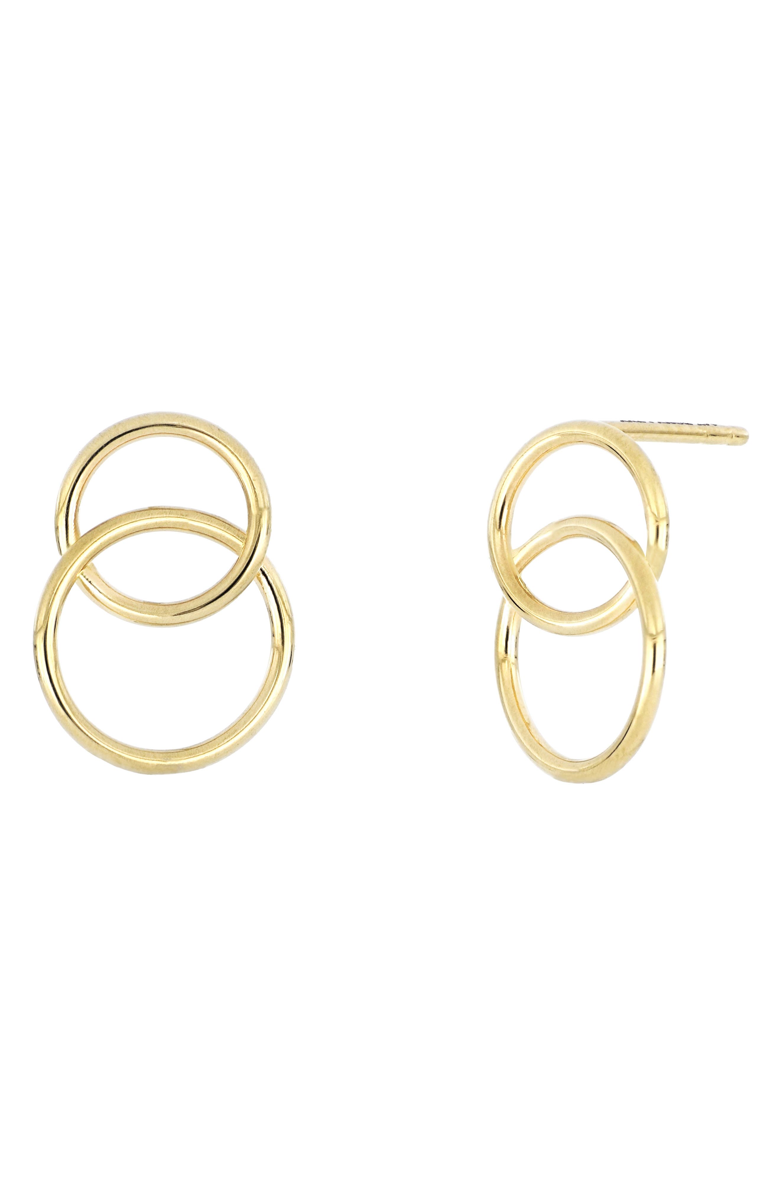 Bony Levy 14K Gold Double Hoop Earrings