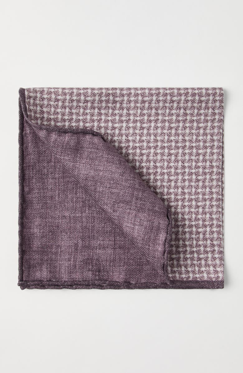 Brunello Cucinelli Pocket square with pattern, Alternate, color, Burgundy