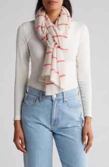 Portolano Striped Wool Blend Scarf