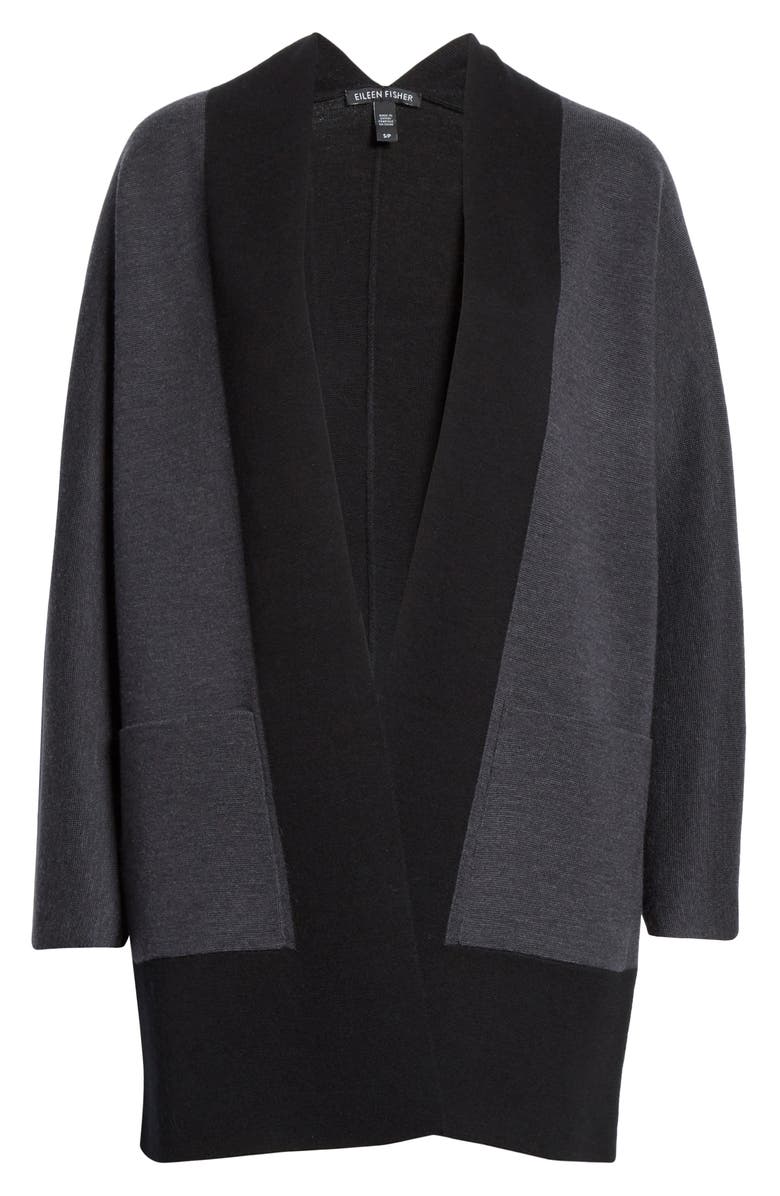 Eileen Fisher Merino Wool Cardigan, Alternate, color,