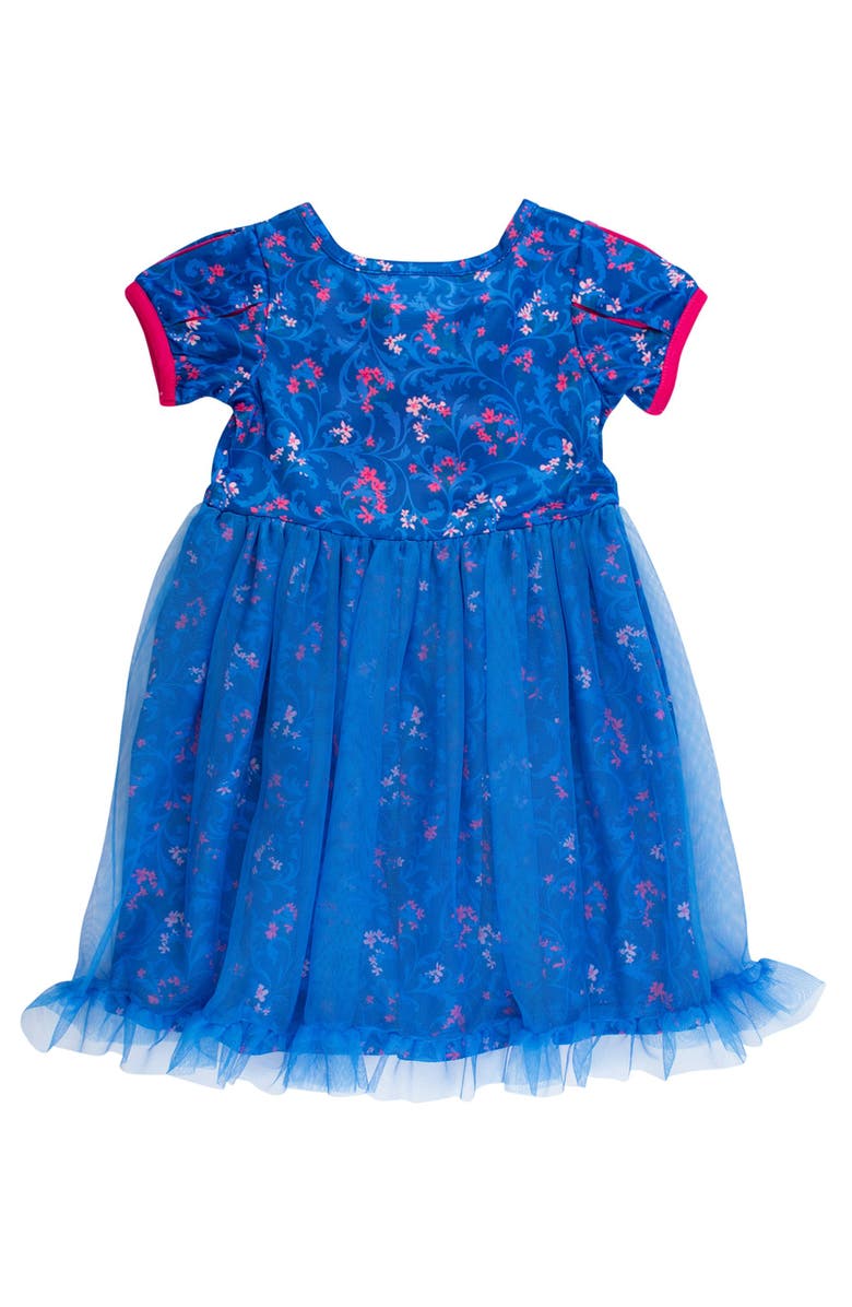 RuffleButts Princess Dress-Up Corset Nightgown, Alternate, color, Nordic Blue Princess
