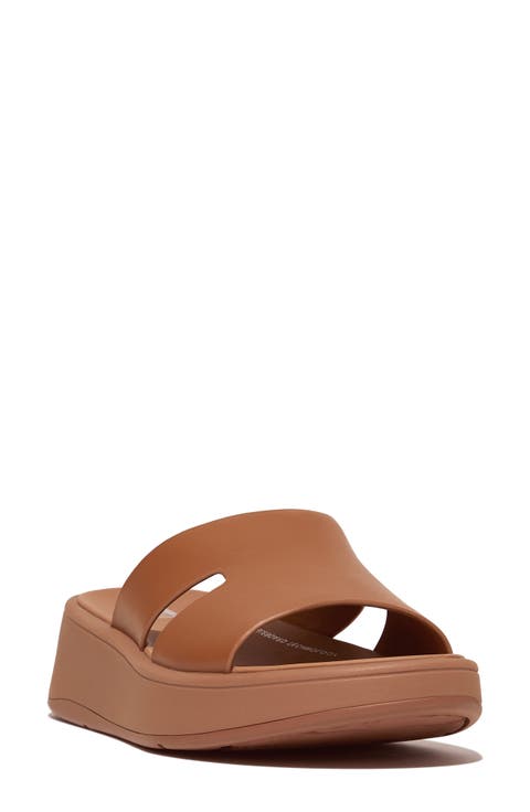 F-Mode Raw Edge Flatform Sandal (Women)