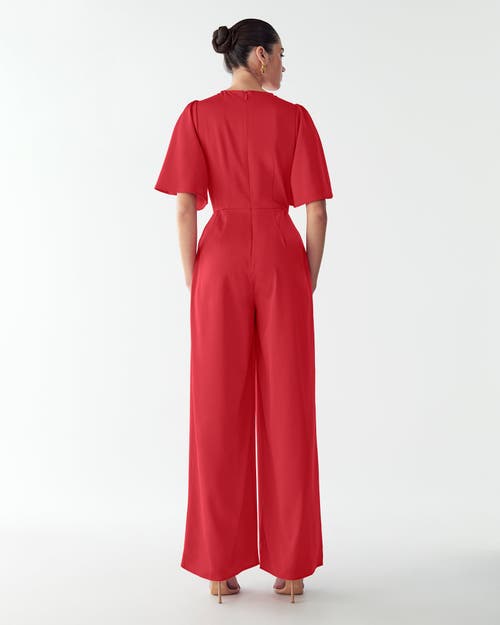 Willa Omaha Jumpsuit In Red