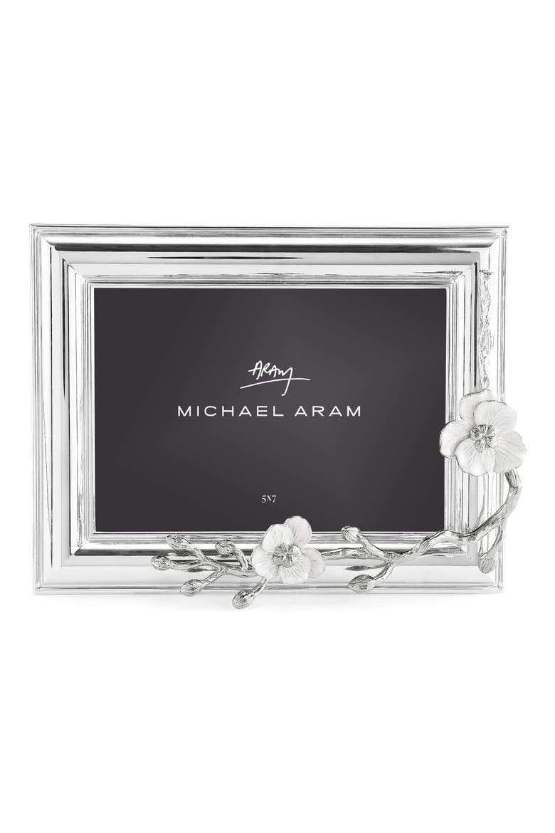 Silver Orchid 5x7 Picture Frame, Main, color, SILVER