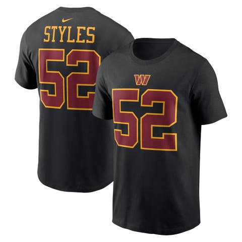 Men's Nike Sonny Styles Black Washington Commanders Name & Number T-Shirt