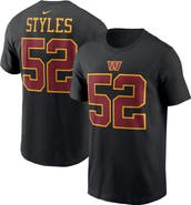 Nike Men's Nike Sonny Styles Black Washington Commanders Name & Number T-Shirt