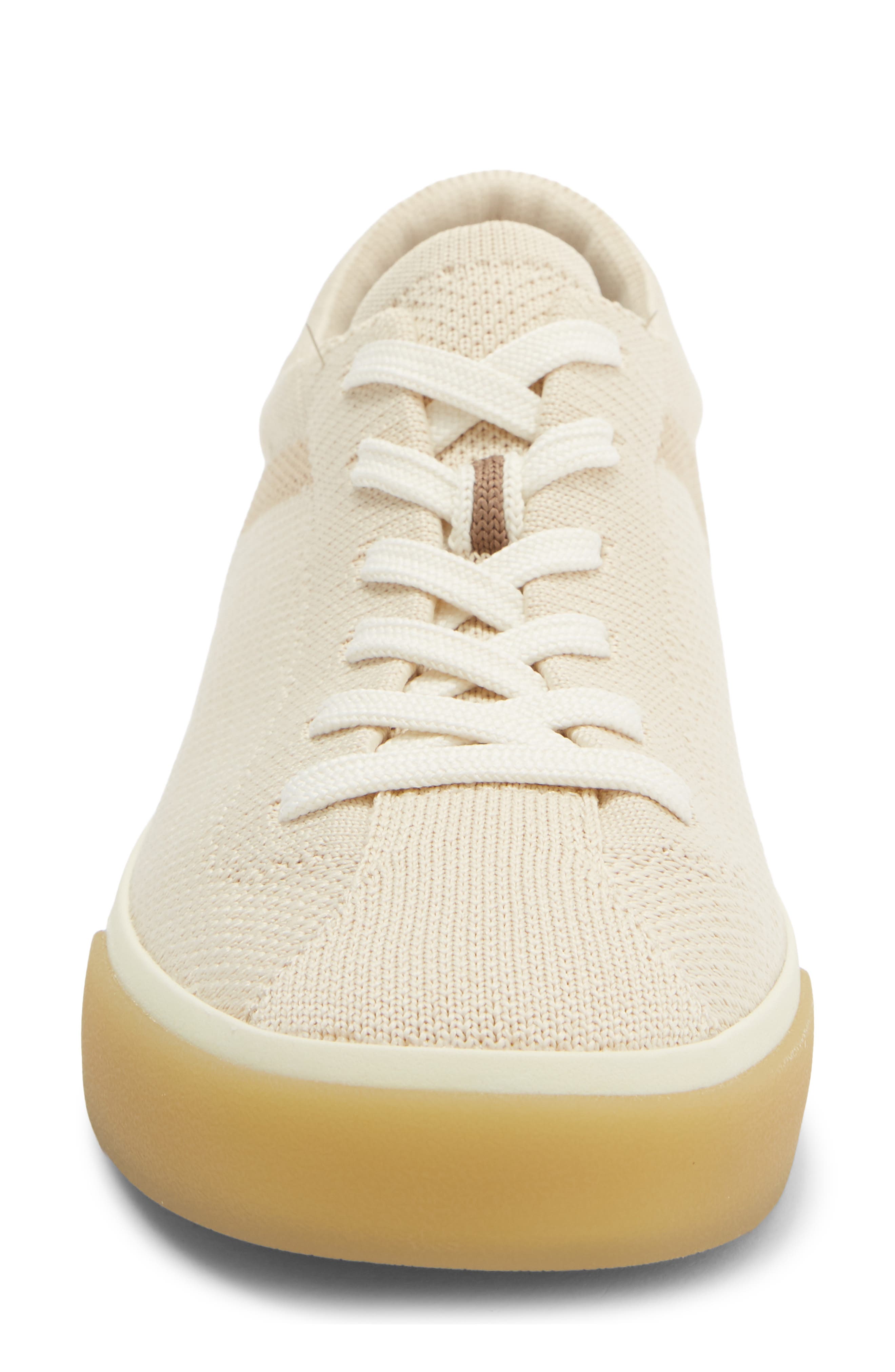 The Lace-Up Sneaker, Alternate, color, BISCUIT