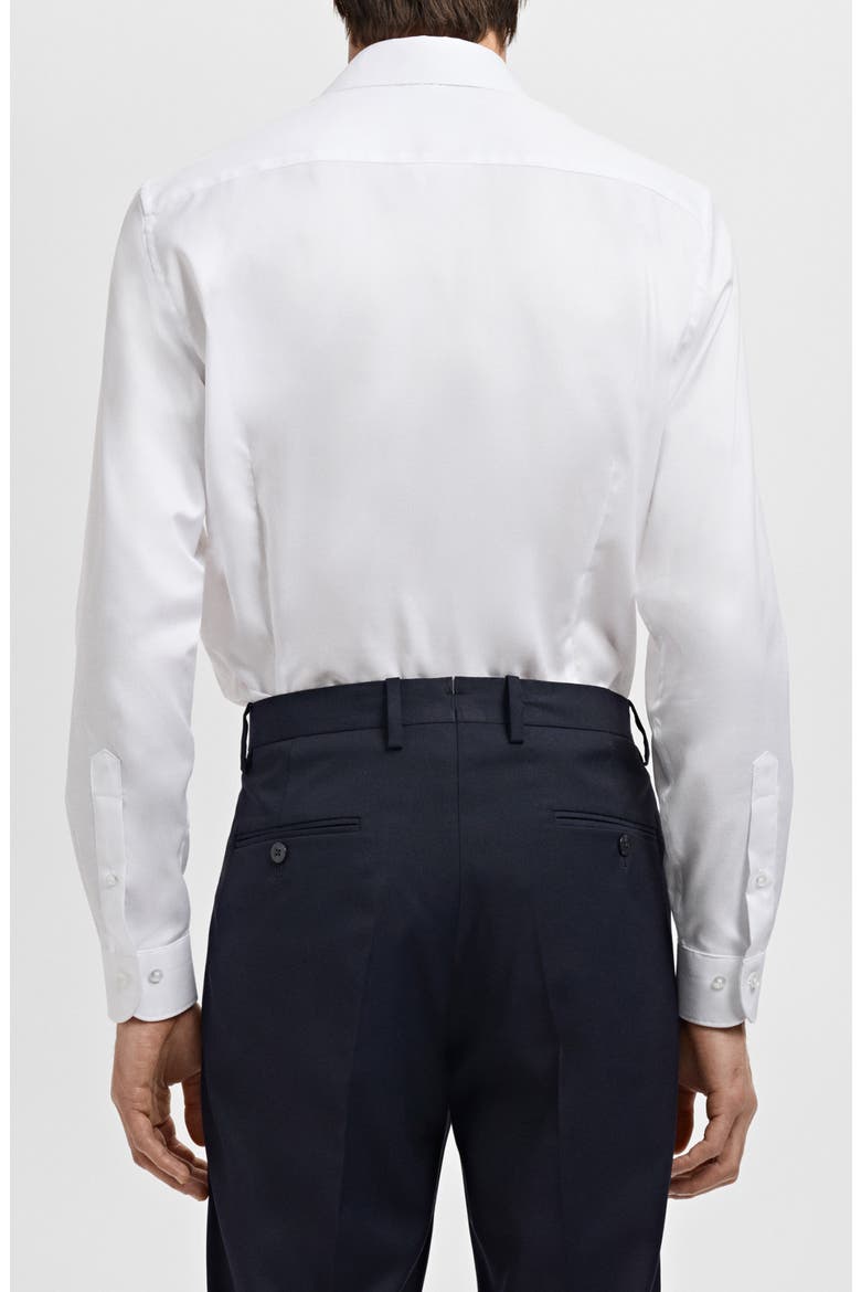 Slim Fit Cotton Button-Up Shirt, Alternate, color, WHITE