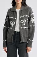 Rails Rhea Bow Zip Cardigan