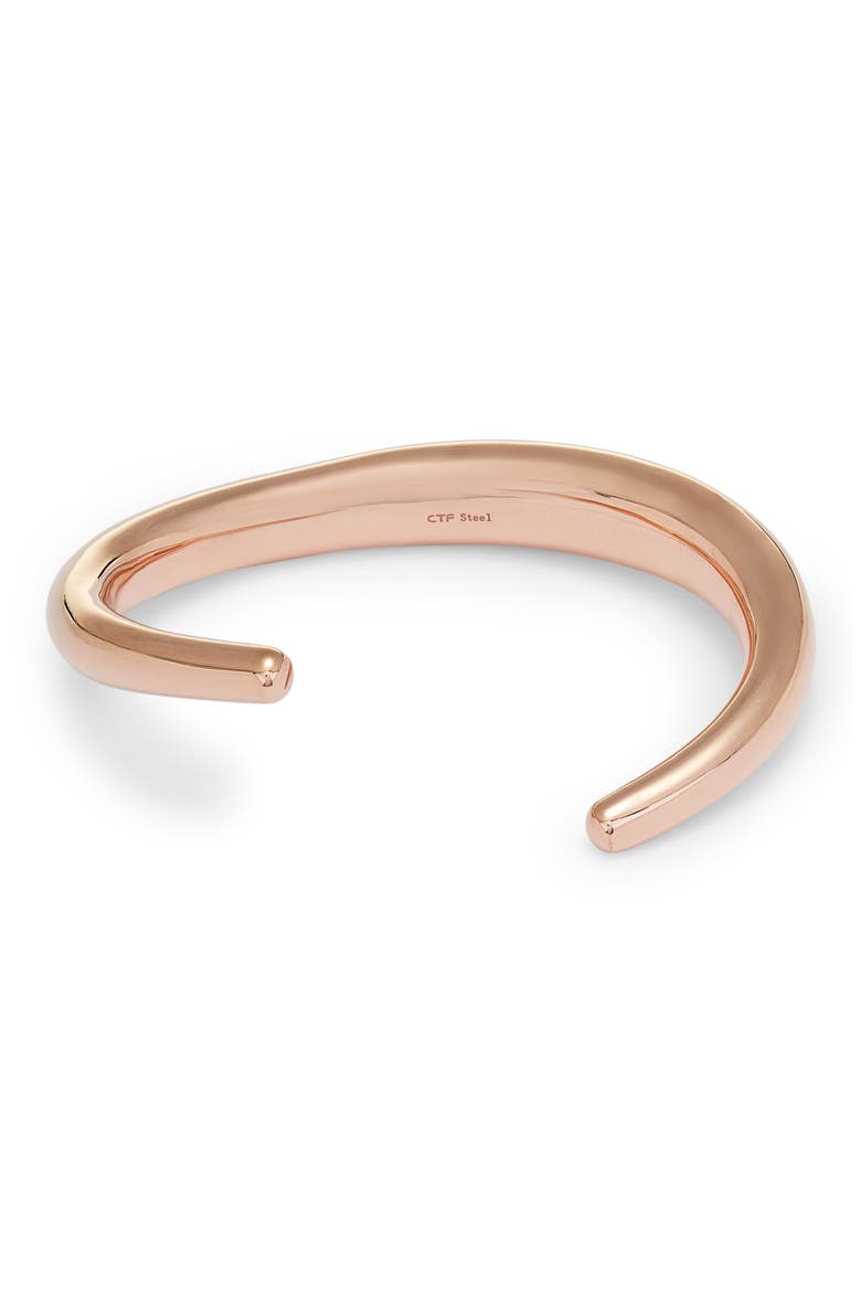 Horn Shape Cuff Bracelet, Main, color, ROSE GOLD