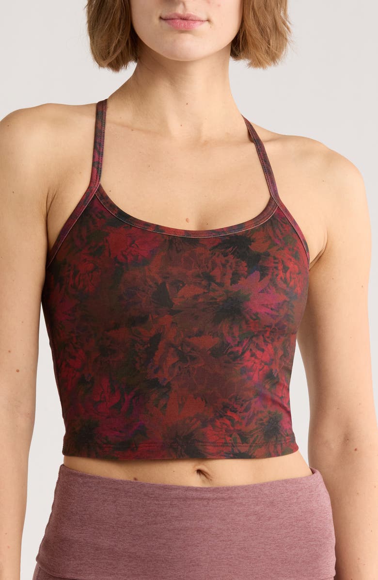 Beyond Yoga Space Dye Racerback Tank, Main, color, Midnight Floral