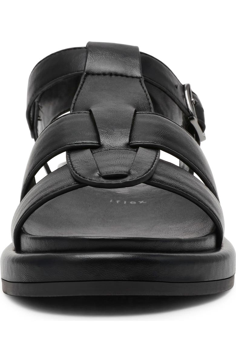 Anne Klein Emarent Sandal, Alternate, color, Black Nappa Pu