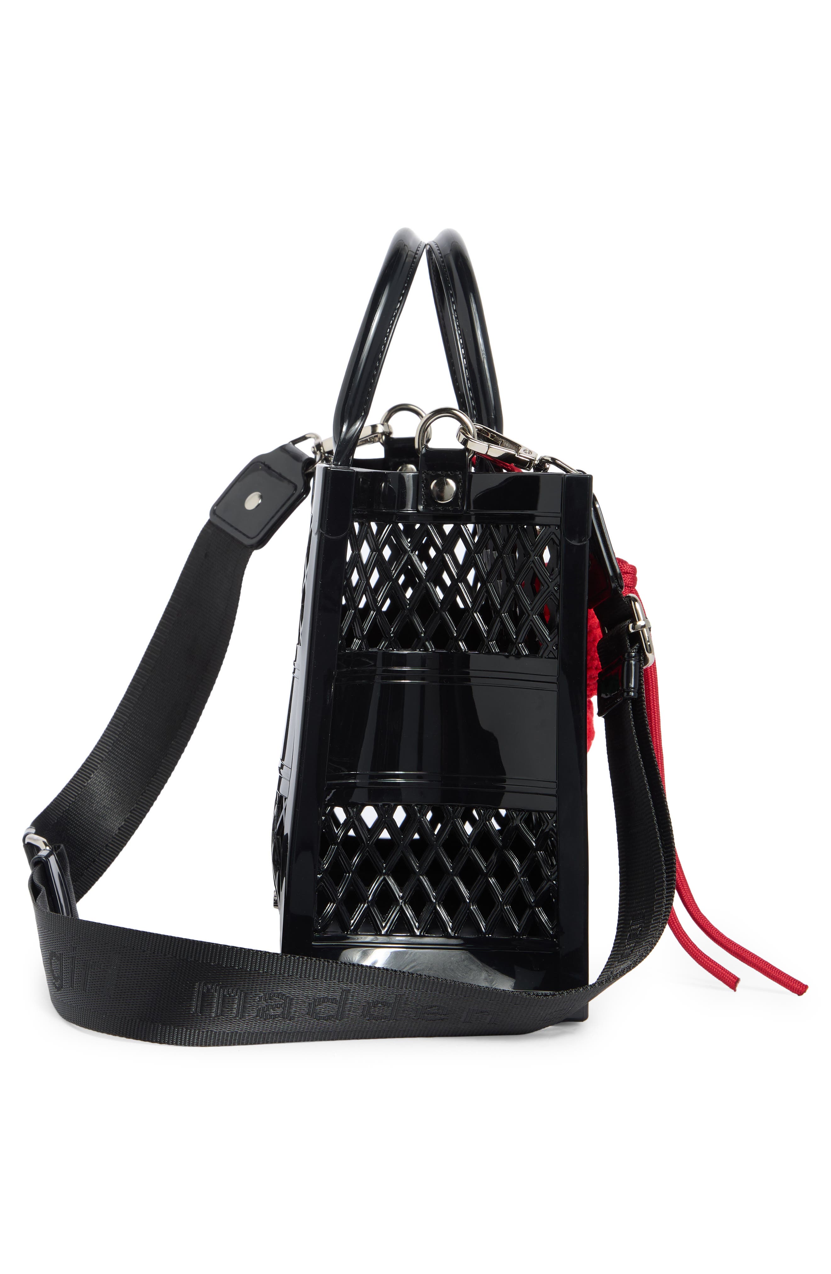 Madden Girl Mini Jelly Tote Bag, Alternate, color, Black