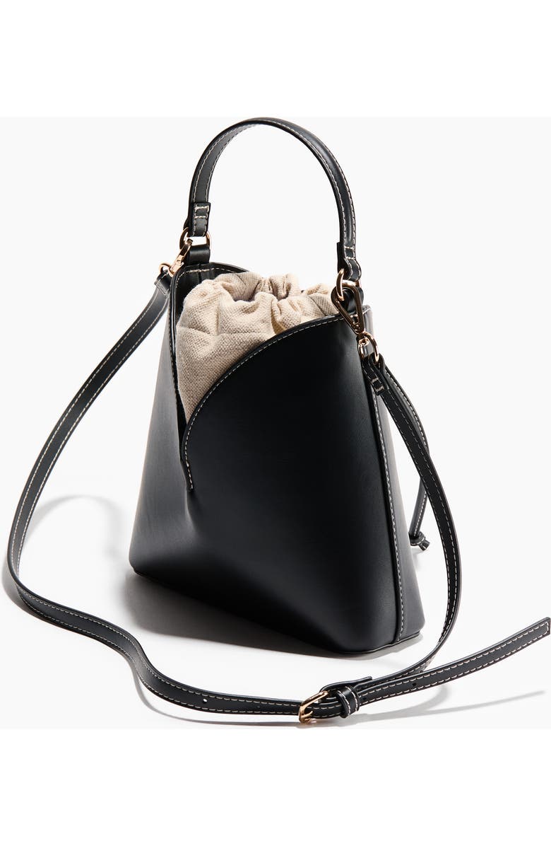 H&M Crossbody Bucket Bag, Alternate, color, Black