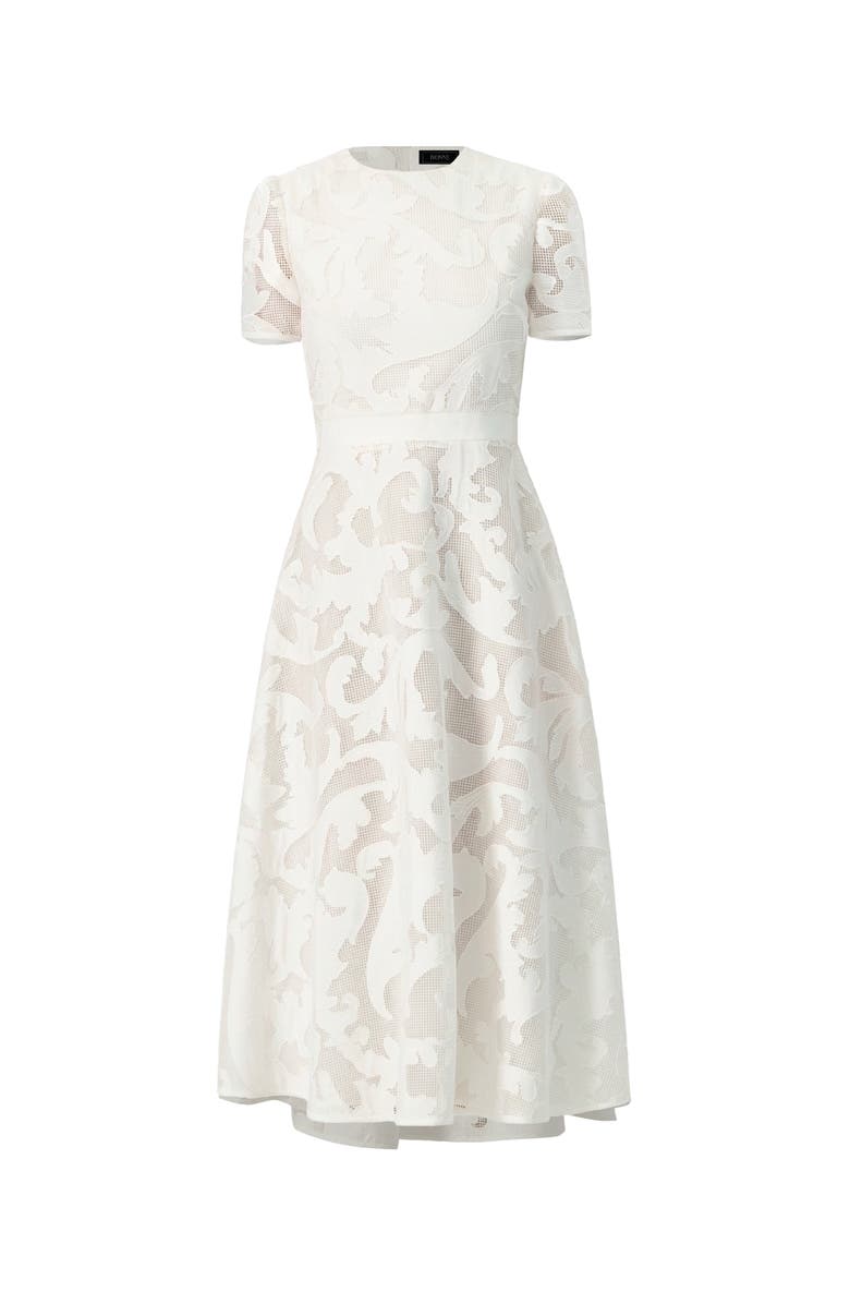 IVONNE Lace A-Line Midi Dress, Alternate, color, White