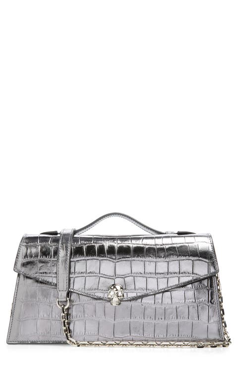 Skull Top Handle Bag