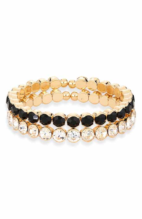 Tasha Set of 2 Crystal Stretch Bracelets