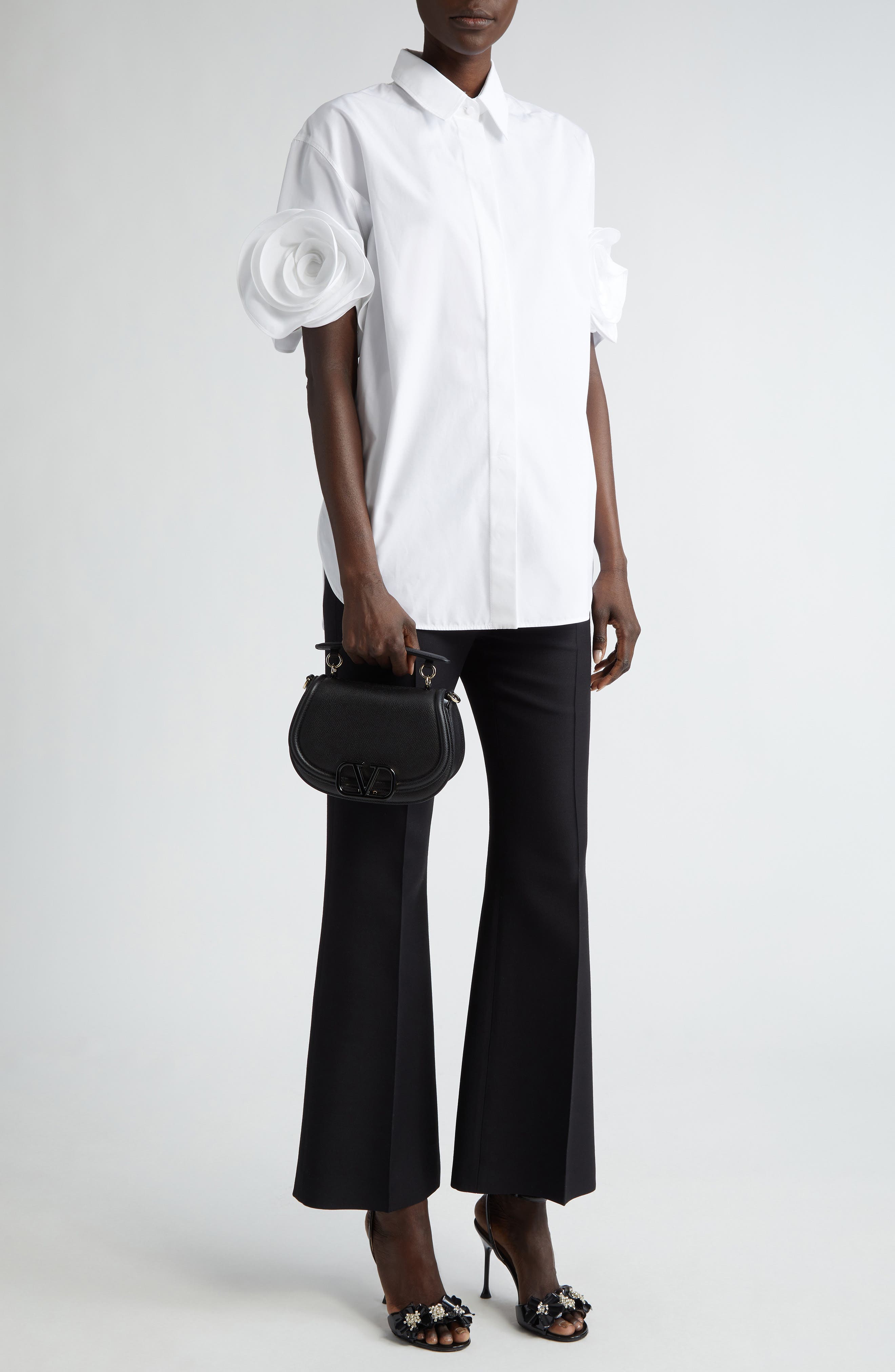 Valentino Garavani VSling Leather Saddle Bag, Alternate, color, 