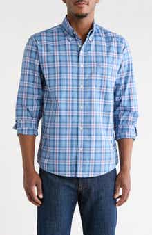 Brooks Brothers Plaid Long Sleeve Cotton Button-Down Shirt