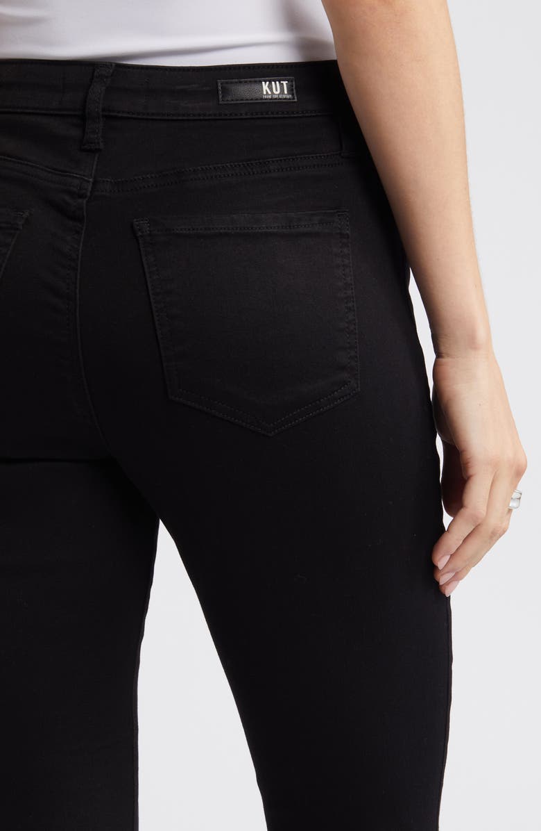 KUT from the Kloth Donna High Waist Ankle Skinny Jeans, Alternate, color, Black