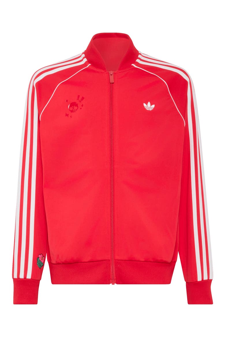 Kids' Brawl Stars Track Jacket, Main, color, PURE RUBY/ WHITE