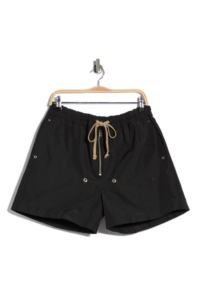 Mud Drawstring Shorts, Alternate, color, BLACK