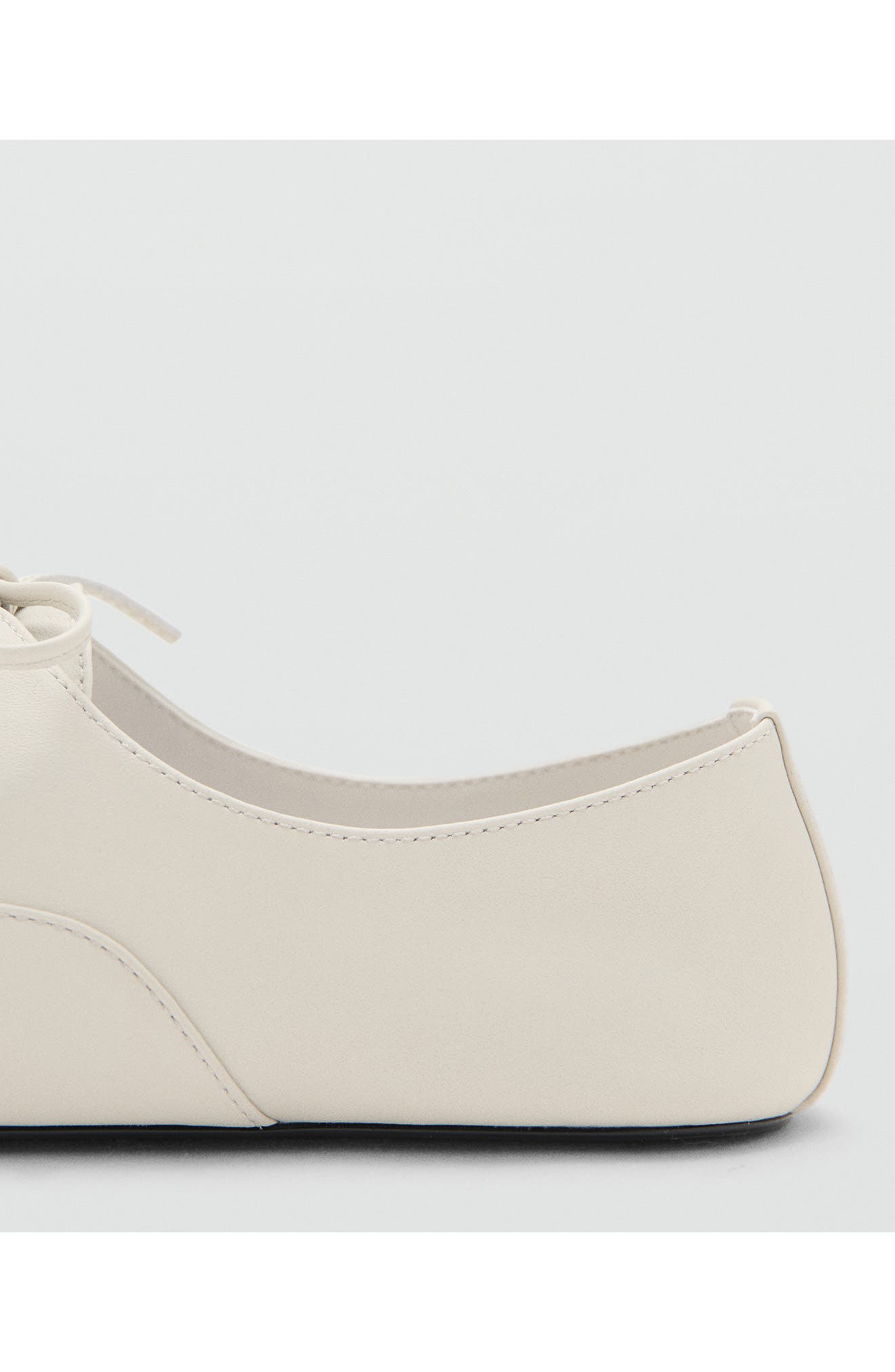 Leather Flat, Alternate, color, ECRU